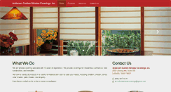 Desktop Screenshot of andersoncustomwindowcoverings.com